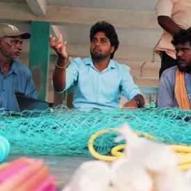 Embedded thumbnail for Kasimedu fishnet collection centre